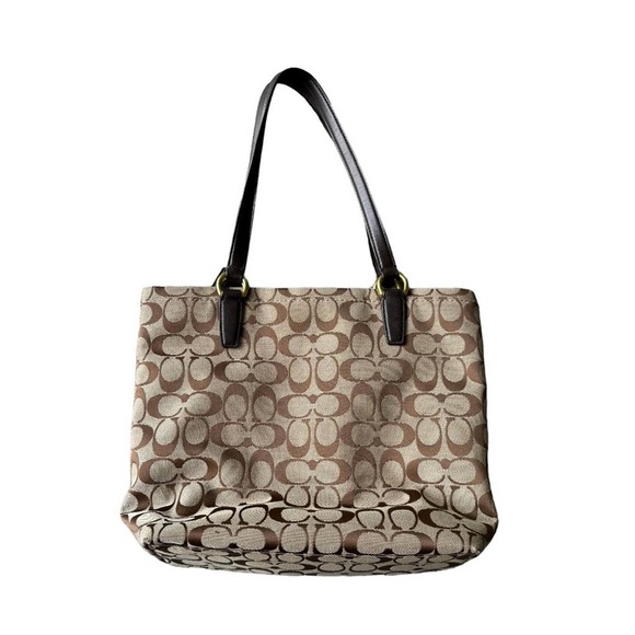 COACH Signature Stripe Shoulder Bag - Picture 3 of 11